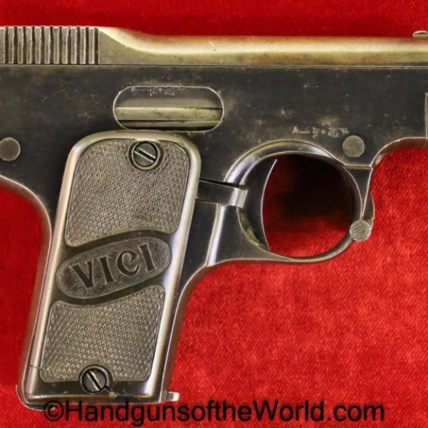 Vici, Vest Pocket, 6.35mm, Belgian, Belgium, Handgun, Pistol, C&R, Collectible, VP, Unique, Odd, Rare, Unusual, Vintage, Classic, 25, .25, acp, auto, 6.35