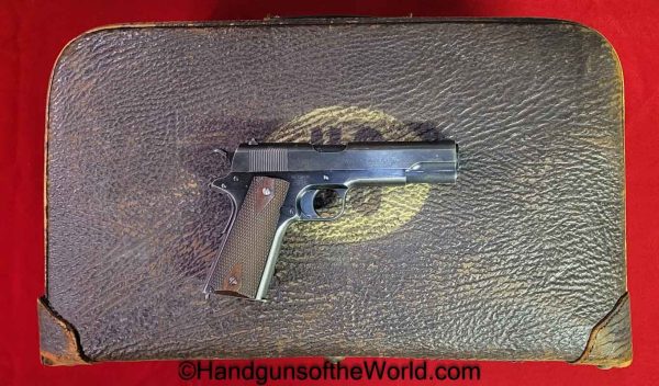 Colt, 1911, .45acp, United States Property, with Brigadier General, Officers Private Purchase Suitcase, Handgun, Pistol, C&R, Collectible, WWI, WW1