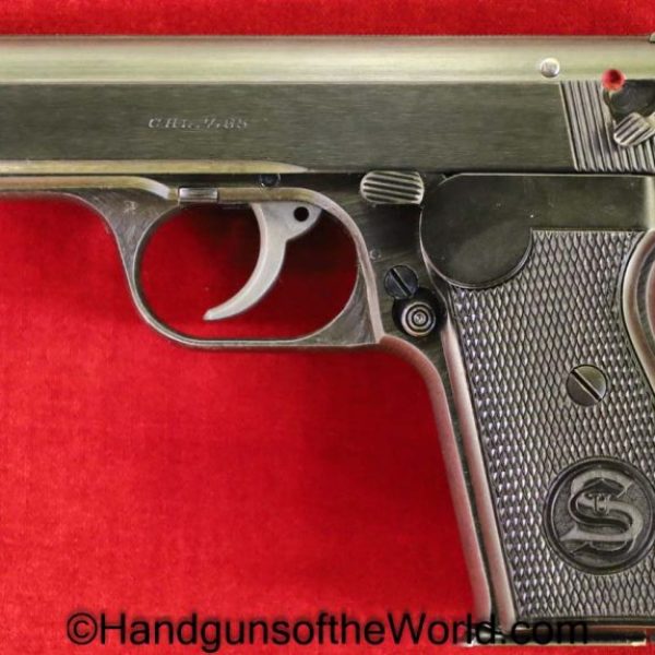 Sauer, 38H, 7.65mm, German, WWII, Army, WW2, Germany, Handgun, Pistol, C&R, Collectible, Pocket, Late War, E/37, E37, 7.65, 32, .32, acp, auto