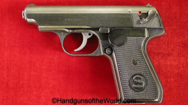Sauer, 38H, 7.65mm, German, WWII, Army, WW2, Germany, Handgun, Pistol, C&R, Collectible, Pocket, Late War, E/37, E37, 7.65, 32, .32, acp, auto