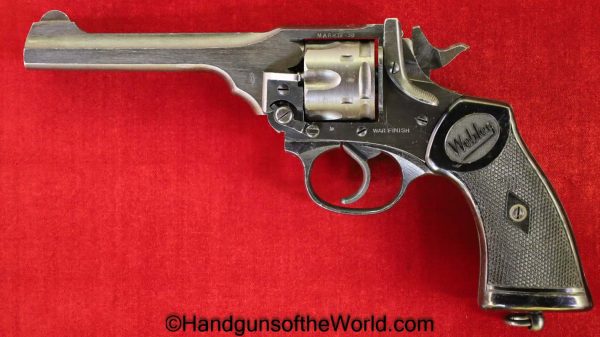 Webley & Scott, Mark IV, .38 S&W, War Finish, Outstanding, WWII, WW2, Handgun, Revolver, C&R, Collectible, Webley, 38, .38, S&W, British, English, Mark 4
