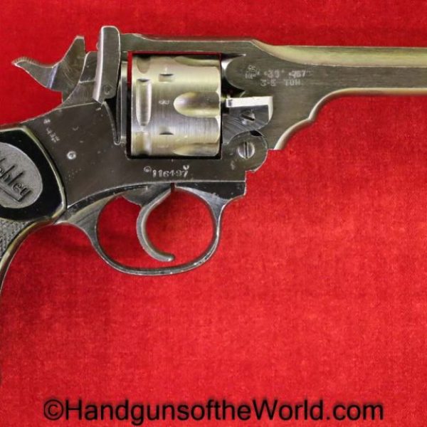 Webley & Scott, Mark IV, .38 S&W, War Finish, Outstanding, WWII, WW2, Handgun, Revolver, C&R, Collectible, Webley, 38, .38, S&W, British, English, Mark 4