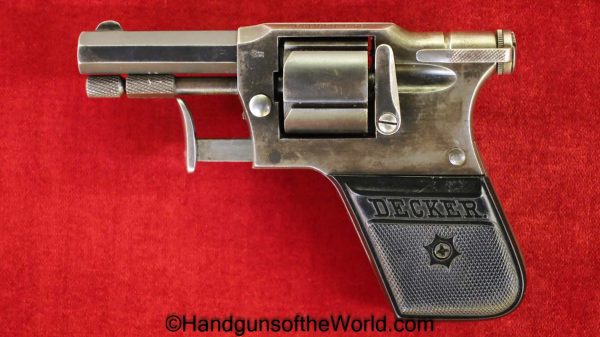 Decker, Vest Pocket, Revolver, 6.35mm, Germany, German, Handgun, C&R, Collectible, 6.35, 25, .25, acp, auto, Hand gun, VP, Oddity, Unusual, Vintage