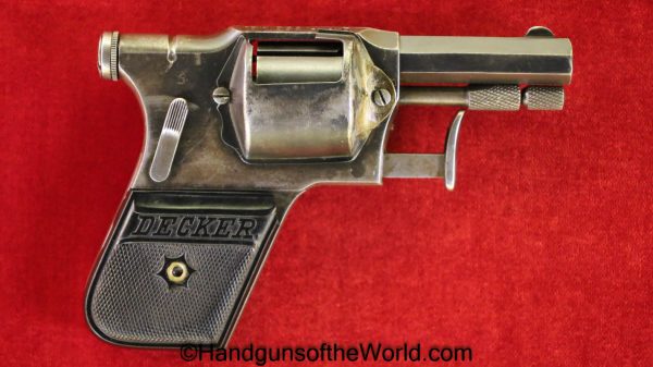 Decker, Vest Pocket, Revolver, 6.35mm, Germany, German, Handgun, C&R, Collectible, 6.35, 25, .25, acp, auto, Hand gun, VP, Oddity, Unusual, Vintage