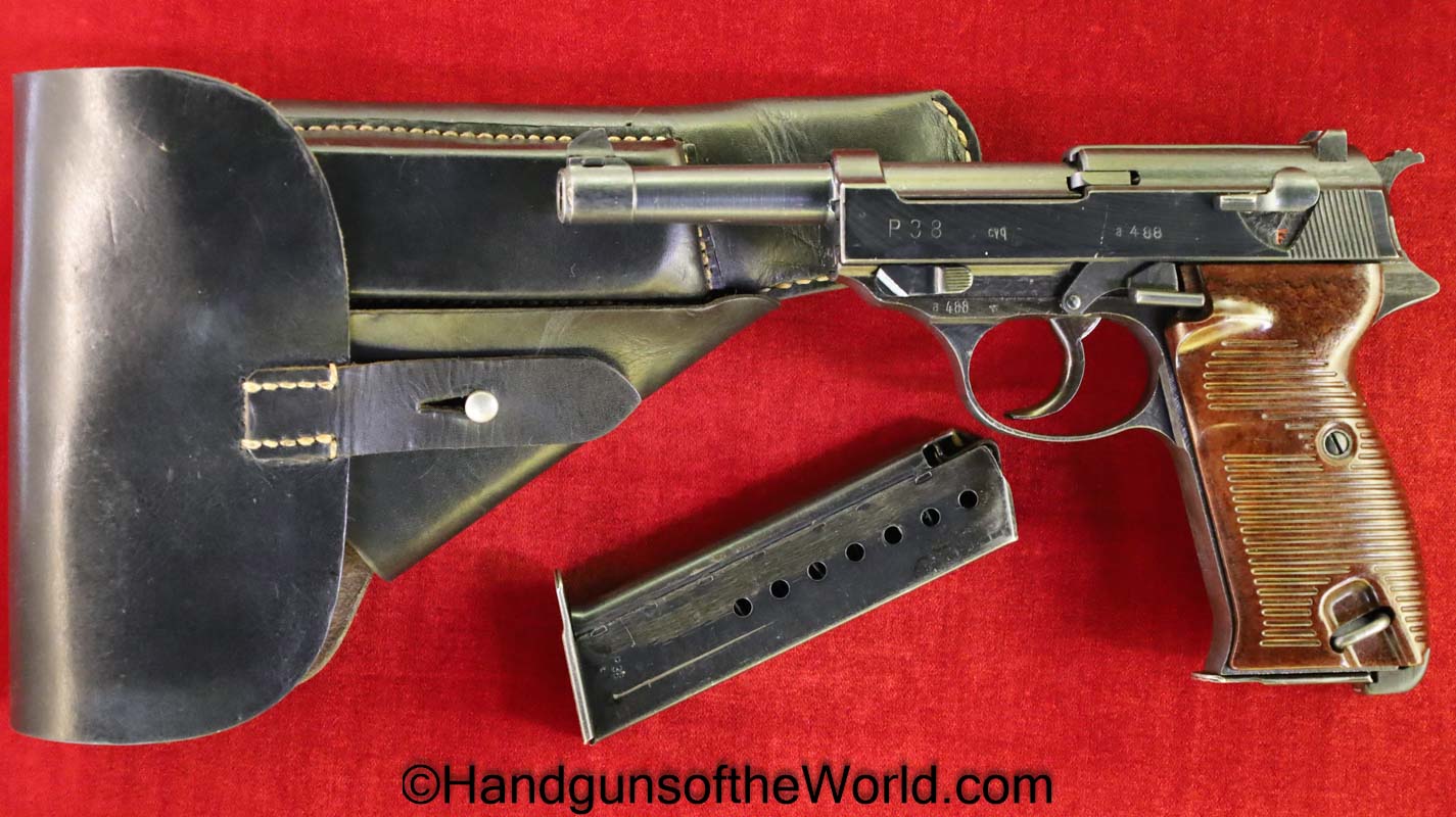 Spreewerk, P-38, CYQ, 9mm, Late War, A Prefix, Full Rig, Fantastic, German, Germany, Handgun, Pistol, C&R, Collectible, Walther, P38, P.38, P 38, WWII, WW2