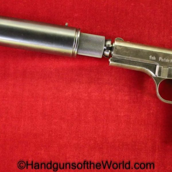 CZ-27, 7.65mm, Late War, German, Extended Barrel, and Tube, Silencer, Suppressor, Barrel, Handgun, Pistol, C&R, Collectible, Germany, WWII, WW2, CZ, 27