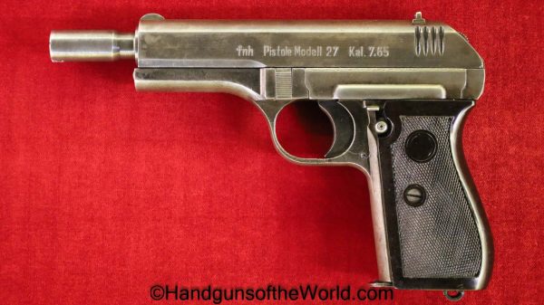 CZ-27, 7.65mm, Late War, German, Extended Barrel, and Tube, Silencer, Suppressor, Barrel, Handgun, Pistol, C&R, Collectible, Germany, WWII, WW2, CZ, 27