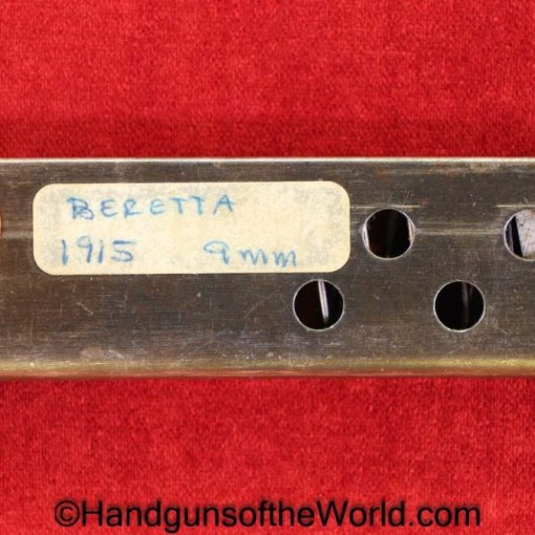 Beretta, 1915, 9mm, Magazine-Clip, Magazine, Mag, Clip, Italy, Italian, WWI, WW1, Handgun, Pistol, Collectible, Original, Model, Hand gun, Military