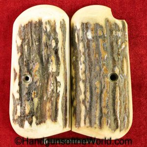 Colt, 1903-1908, Stag, Grips, Stag-Grips, Stag Grips, Grip, American, America, USA, Genuine, Automatic, Pistol, Set, Pair, Original, Collectible, 1903, 1908