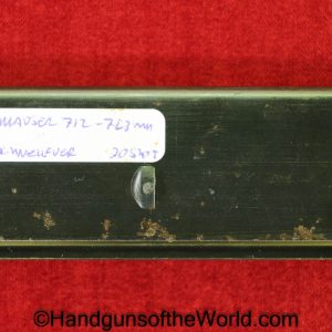 Mauser, 712, Schnellfeuer, 7.63mm, 20 Round, Magazine-Clip, M712, Magazine, Mag, Clip, Original, Collectible, German, Germany, 7.63, 20, Round, Rd