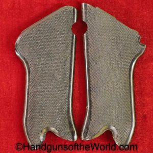 Luger, Krieghoff, P.08, Grips, Checkered, brown, Bakelite, WWII, era, WW2, Original, Collectible, WW2, German, Germany, Handgun, P08, P-08, P 08, Pistol