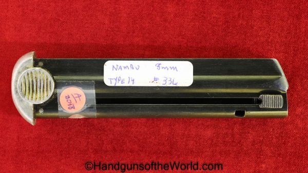 Nambu, Type 14, 8mm, #336, Magazine, Clip, Mag, Original, Collectible, Type, 14, 336, Japan, Japanese, Handgun, Pistol, WWII, WW2, Hand gun