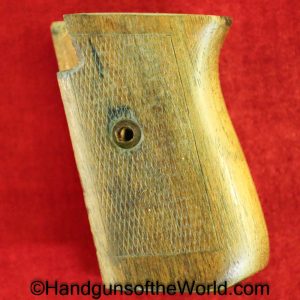 Mauser, 1914, Grips, Checkered, walnut, German, Germany, Original, Collectible, Handgun, Pistol, Hand gun, Wood, Wooden, Grip, Model, 32, .32, acp, 7.65