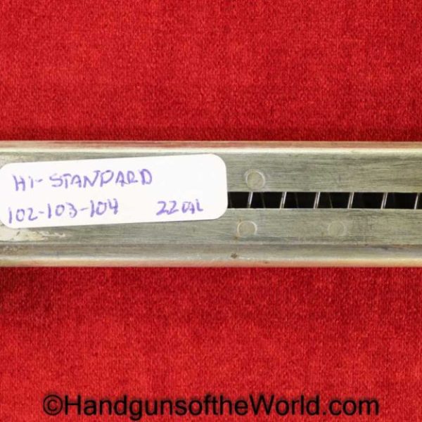 High Standard, Model, 102, 103, 104, .22, Magazine, Clip, Mag, Original, Collectible, Hi Standard, Models, Pistol, Handgun, Hi-Standard, 22lr, .22lr, 22