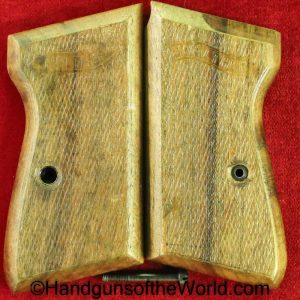 Walther, PP, Grips, WWII, Handgun, Pistol, Grip, Original, German, Germany, WW2, Hand gun, Pair, Set, Vintage, Beechwood, Late, Wood, Wooden, Pressed