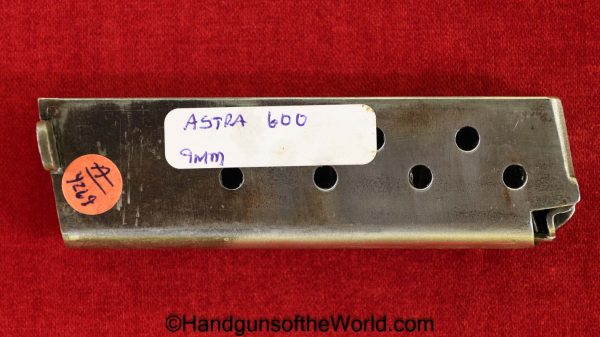 Astra, 600, 9mm, Magazine-Clip, Magazine, Mag, Clip, Original, Collectible, Spain, Spanish, Handgun, Pistol, Hand gun, 1943, 600/43, German, Germany