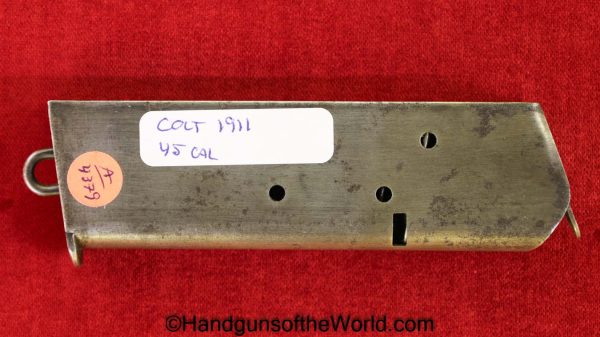Colt, 1911, .45acp, Lanyard Loop, Magazine, Clip, Mag, Original, Collectible, Handgun, Pistol, Hand gun, 45, .45, acp, auto, American, Americana, USA
