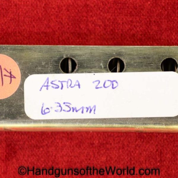 Astra, 200, 6.35mm, Magazine, Clip, Mag, Original, Collectible, Spain, Spanish, Handgun, Pistol, 6.35, 25, .25, acp, auto, VP, Vest Pocket, Firecat