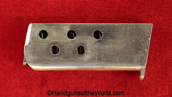 Astra, 200, 6.35mm, Magazine, Clip, Mag, Original, Collectible, Spain, Spanish, Handgun, Pistol, 6.35, 25, .25, acp, auto, VP, Vest Pocket, Firecat