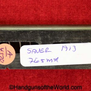 Sauer, 1913, 7.65mm, Magazine-Clip, Mag, Magazine, Clip, Original, Collectible, Handgun, Pistol, 7.65, 32, .32, acp, auto, German, Germany, Hand gun