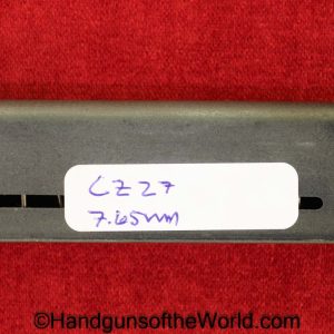 CZ-27, 7.65mm, Magazine, Clip, Mag, Original, Collectible, CZ, 27, CZ27, CZ 27, 7.65, 32, .32, acp, auto, Handgun, Pistol, WWII, WW2, German, Germany