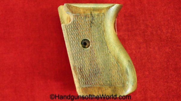 Mauser, 1934, Grips, Grip, 1 Piece, German, Germany, Handgun, Pistol, Hand gun, Vintage, 7.65, 7.65mm, 32, .32, Wood, Wooden, Walnut, Checkered