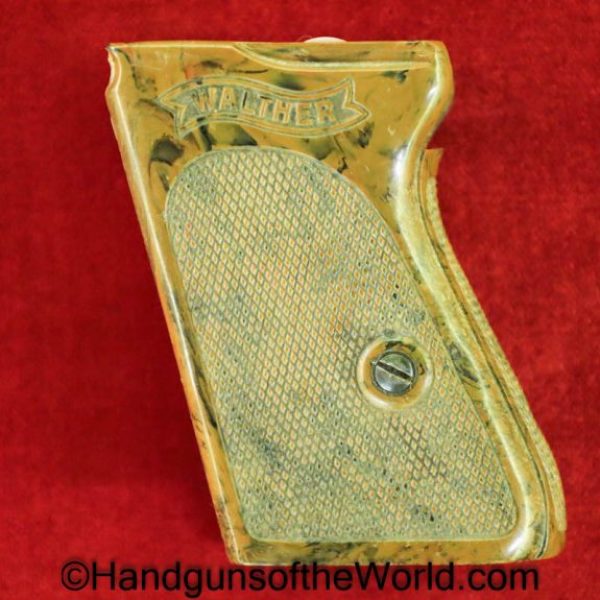 Walther, PPk, Grips, WWII, Era, brown, Bakelite, Original, Collectible, Grip, Handgun, Pistol, German, Germany, WW2, Hand gun, Old, Real, Vintage