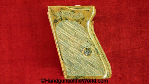 Walther, PPk, Grips, WWII, Era, brown, Bakelite, Original, Collectible, Grip, Handgun, Pistol, German, Germany, WW2, Hand gun, Old, Real, Vintage