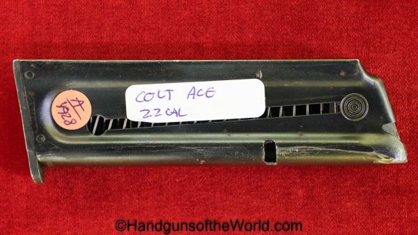Colt, Ace, .22lr, Magazine-Clip, Mag, Magazine, Clip, Original, Collectible, 22, .22, 22lr, Handgun, Pistol, Hand gun, Target, Americana, American, USA, US