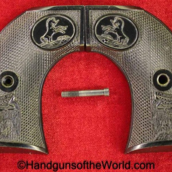 Colt, SAA, Single Action Army, 3rd, Third, Gen, Grips, Grip, Original, USA, America, American, Handgun, Hand gun, Revolver, Plastic, Black, Eagle, Motif