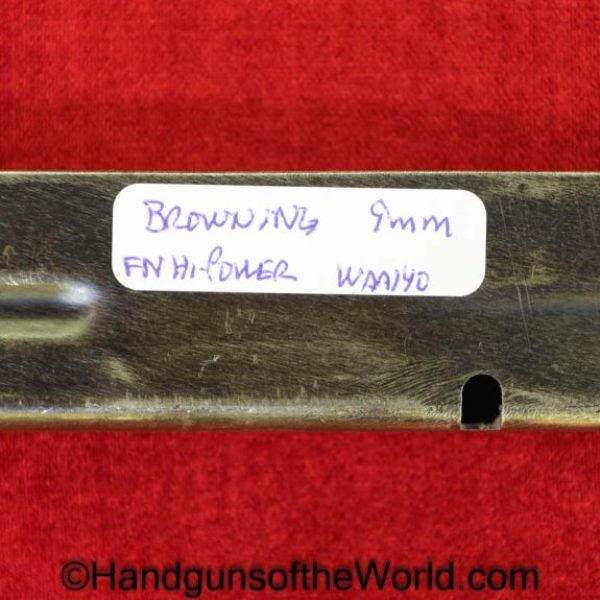 Browning, FN, High Power, 9mm, German, WWII, Magazine-Clip, Magazine, Mag, Clip, Original, Collectible, WW2, Germany, WaA140, WaA 140, Handgun, Pistol