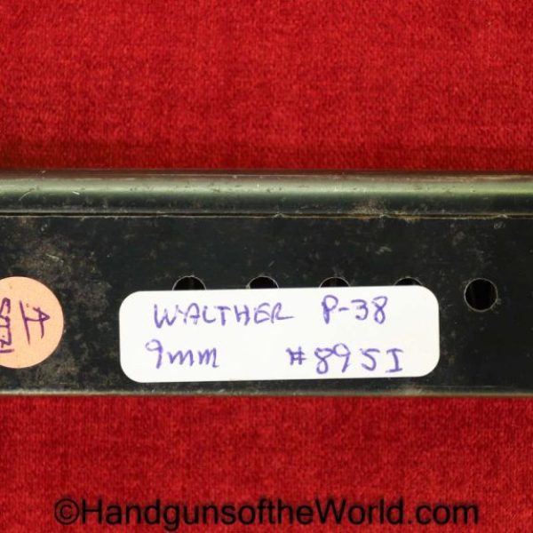 Walther, P-38, 9mm, #895I, Magazine, Clip, Mag, Original, Collectible, 895I, German, Germany, WWII, WW2, P38, P.38, P 38, Handgun, Pistol, AC, 41