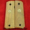 Colt, Government, Model, 1911, Grips, Grip Pair, Original, Collectible, America, American, Pistol, Handgun, Firearm, Colt Medallions, Wood, Wooden, Checkered