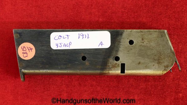 Colt, 1911A1, .45acp, Magazine, Clip, WWII, Era, Original, Collectible, WW2, 1911, 45, .45, acp, auto, Handgun, Mag, Pistol, Americana, America, A