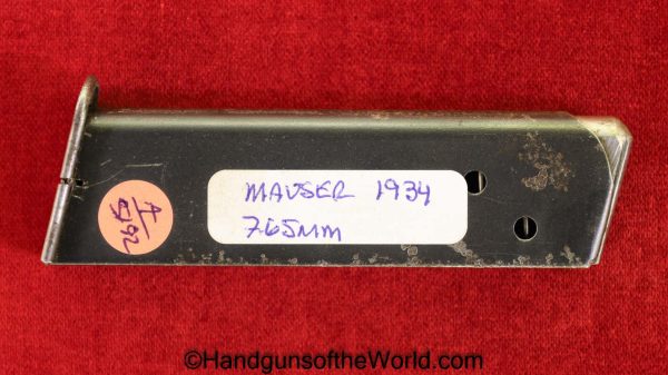 Mauser, 1934, 7.65mm, Magazine, Clip, Mag, Original, Collectible, German, Germany, Handgun, Pistol, 7.65, 32, .32, acp, auto, 7.65, Banner, Hand gun