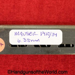 Mauser, 1910/34, 6.35mm, Magazine-Clip, Mag, Magazine, Clip, Original, Collectible, German, Germany, Handgun, Pistol, C&R, Collectible, 1910, 34, 6.35, 25