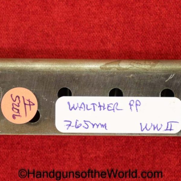 Walther, PP, 7.65mm, Magazine, Clip, WWII, Era, WW2, Original, Collectible, German, Germany, Handgun, Pistol, Mag, 7.65, 32, .32, acp, auto, Hand gun