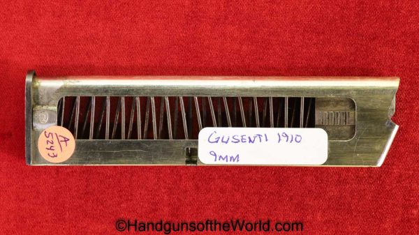 Glisenti, 1910, 9mm, Magazine-Clip, Magazine, Mag, Clip, Original, Collectible, WWI, WW1, Italy, Italian, Handgun, Pistol, Model, Hand gun