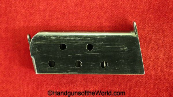 Walther, Model 5, 6.35mm, Magazine, Clip, Mag, Original, Collectible, Model, 2, Model, 2, 5, V, II, German, Germany, Handgun, Pistol, 6.35, 25, .25, acp