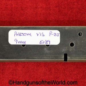 Radom, VIS, P-35, 9mm, Magazine, Clip, Mag, Original, Collectible, P35, P.35, P 35, German, Germany, WWII, WW2, E189, E/189, Handgun, Pistol