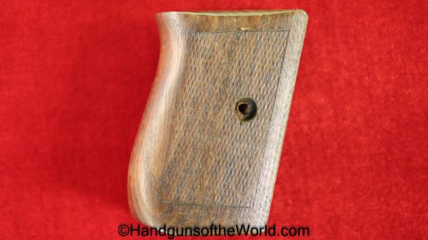 Mauser, 1914, Grips, Checkered, walnut, German, Germany, Original, Collectible, Handgun, Pistol, Hand gun, Wood, Wooden, Grip, Model, 32, .32, acp, 7.65