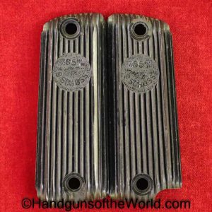 Unique, Kriegsmodell, 17, Model, Grips, German, Germany, WWII, WW2, Original, Handgun, Hand gun, Pistol, Black, Grip, Bakelite, French, France, Pair, Set