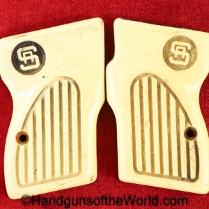 Sterling Arms, Model 300, Grips, Off white, plastic, Cream, Ivory, Sterling, Arms, Model, 300, Original, Collectible, Handgun, Hand gun, Pistol