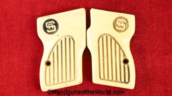 Sterling Arms, Model 300, Grips, Off white, plastic, Cream, Ivory, Sterling, Arms, Model, 300, Original, Collectible, Handgun, Hand gun, Pistol