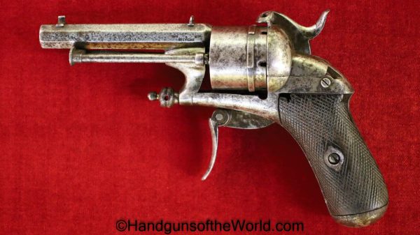 Chamelot & Delvigne, Double Action, Pinfire, Revolver, 7.5mm, 7.5, Chamelot, Delvigne, DA, Handgun, Collectible, Antique, Non-FFL, Non FFL, Pin fire