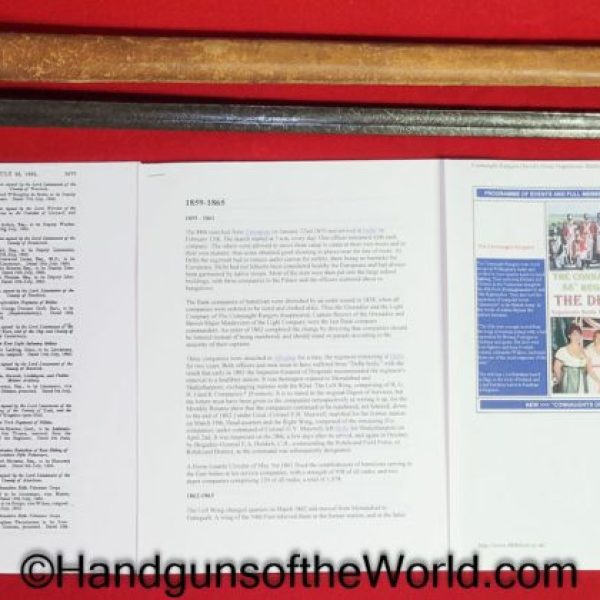 Wilkinson, Infantry, Officers, Sword, with Provenance, 1862, John James Davidson, 88th Foot Soldiers division, original, collectible, British, English