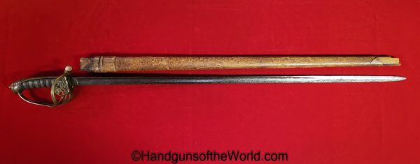 Wilkinson, Infantry, Officers, Sword, with Provenance, 1862, John James Davidson, 88th Foot Soldiers division, original, collectible, British, English