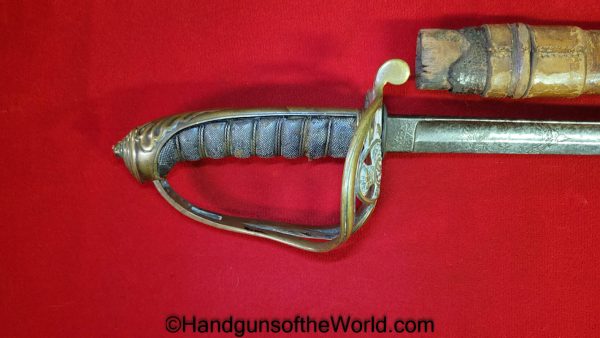 Wilkinson, Infantry, Officers, Sword, with Provenance, 1862, John James Davidson, 88th Foot Soldiers division, original, collectible, British, English