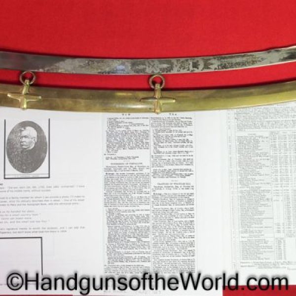 British, General Officers, Mameluke, War of 1812, Provenance, 1831, 1858, General Henry Dive Townshend, Townshend, General, Officer, Original, Collectible