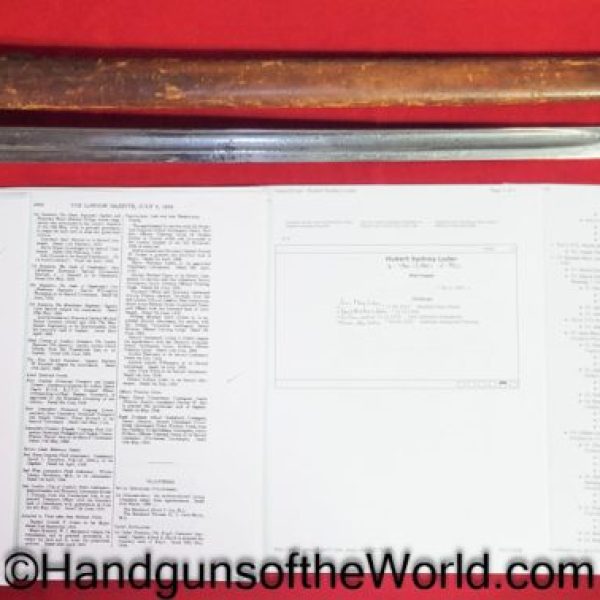 Wilkinson, Calvary, Sword, Scots Greys, with Provenance, 1909, Hubert Sydney Loder, Original, Collectible, British, English, WWI, WW1, Loder, Provenance